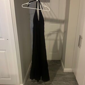 Tommy Bahama Black Halter Maxi Dress